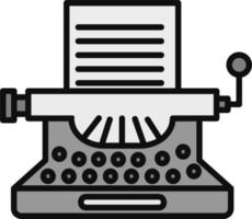 icono de vector de máquina de escribir