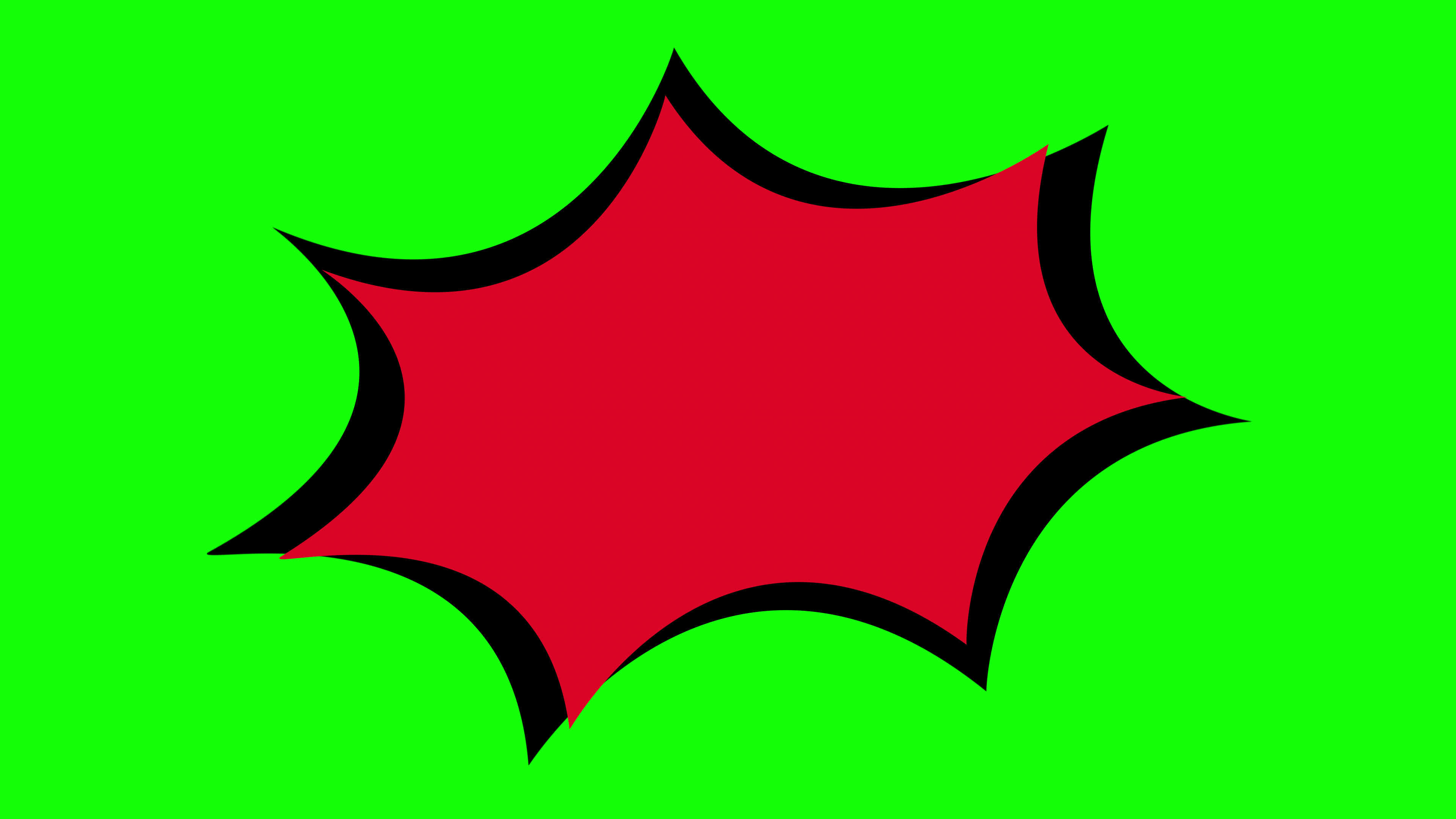 cartoon Comic Bubble speech loop Animation video transparent background