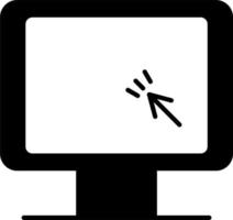 monitor de icono de vector