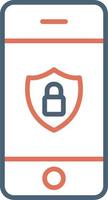 Mobile Security Vector Icon