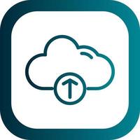 Cloud Upload Alt Vector Icon Design