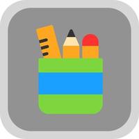 Pencil Case Vector Icon Design