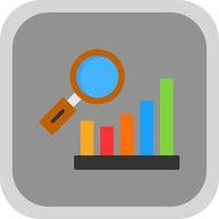 Bar Chart Research Vector Icon Design