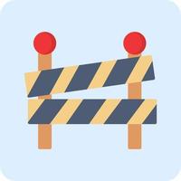 Road block Vector Icon