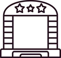 Stage Vector Icon