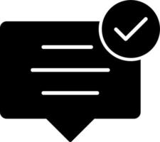 icono de vector de marca de verificación