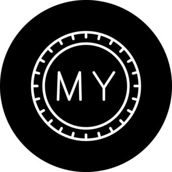 Malasia marcar código vector icono