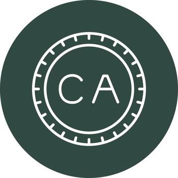 Canadá marcar código vector icono