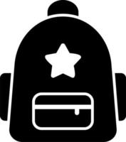 colegio mochila vector icono