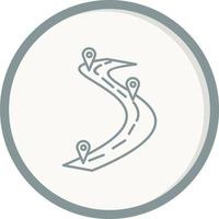 Road map Vector Icon