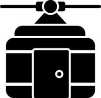 icono de vector de cabina de teleférico