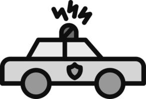 patrulla coche vector icono