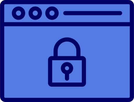 web cifrado vector icono
