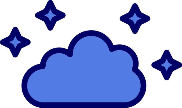 icono de vector de nube