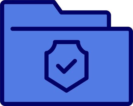 carpeta cifrado vector icono