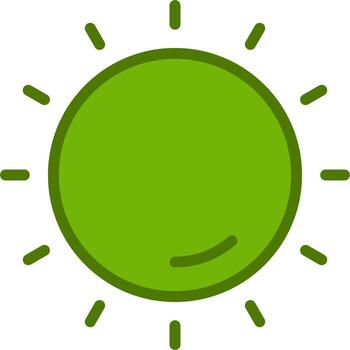 icono de vector de sol