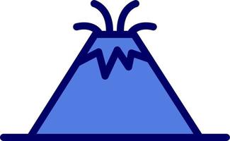 icono de vector de volcán