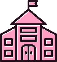 Kindergarten Building Vector Icon