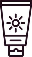 icono de vector de protector solar