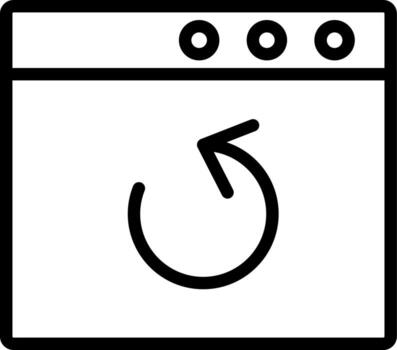 Browser Backup Vector Icon