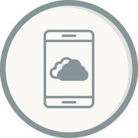 Mobile Weather App Vector Icon