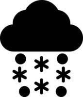 Snowfall Vector Icon