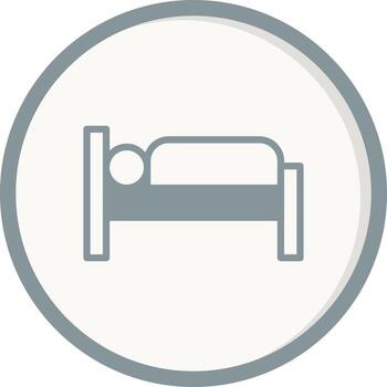 icono de vector de cama