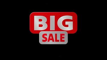 big sale animated label, forty percent