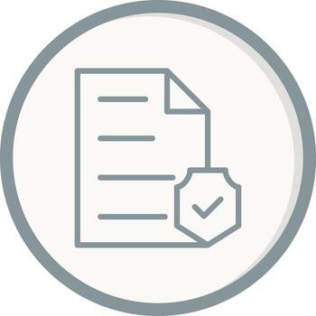 Document Encryption Vector Icon