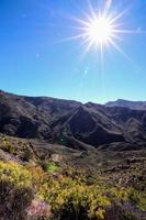 Scenic mountain landscape photo