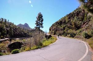 Road through the scenic landscape photo