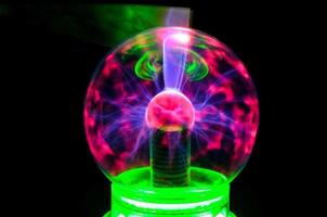 Colorful plasma ball photo