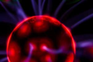 Colorful plasma ball photo