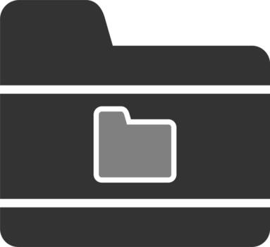 icono de vector de carpeta