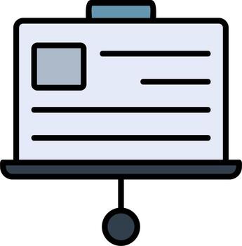 icono de vector de presentación