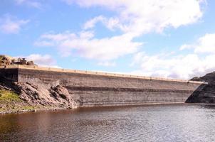 Concrete water dam photo