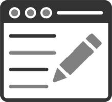 Blogging Vector Icon