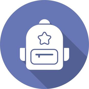 icono de vector de mochila