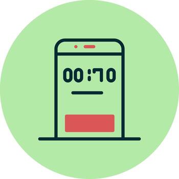 icono de vector de temporizador