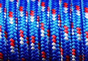 Blue and red rope photo