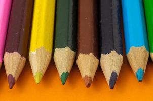 Assorted colorful pencils photo