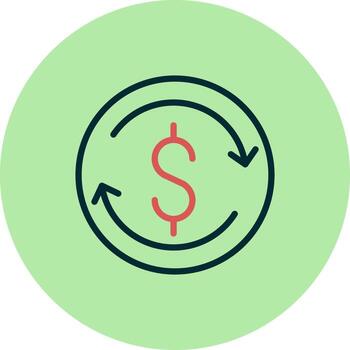 icono de vector de intercambio