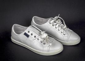 Stock leather sneakers with soles without logo. new style for women