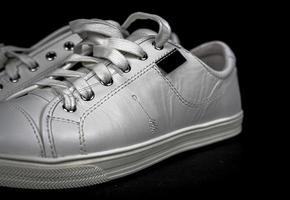 Stock leather sneakers with soles without logo. new style for women 2 photo