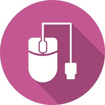 icono de vector de ratón de computadora