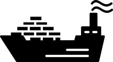 Cargo Ship Icon vector