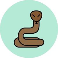 icono de vector de serpiente