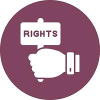 Rights Vector Icon