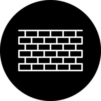 icono de vector de pared de ladrillo