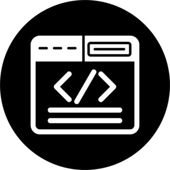 icono de vector de codificación web